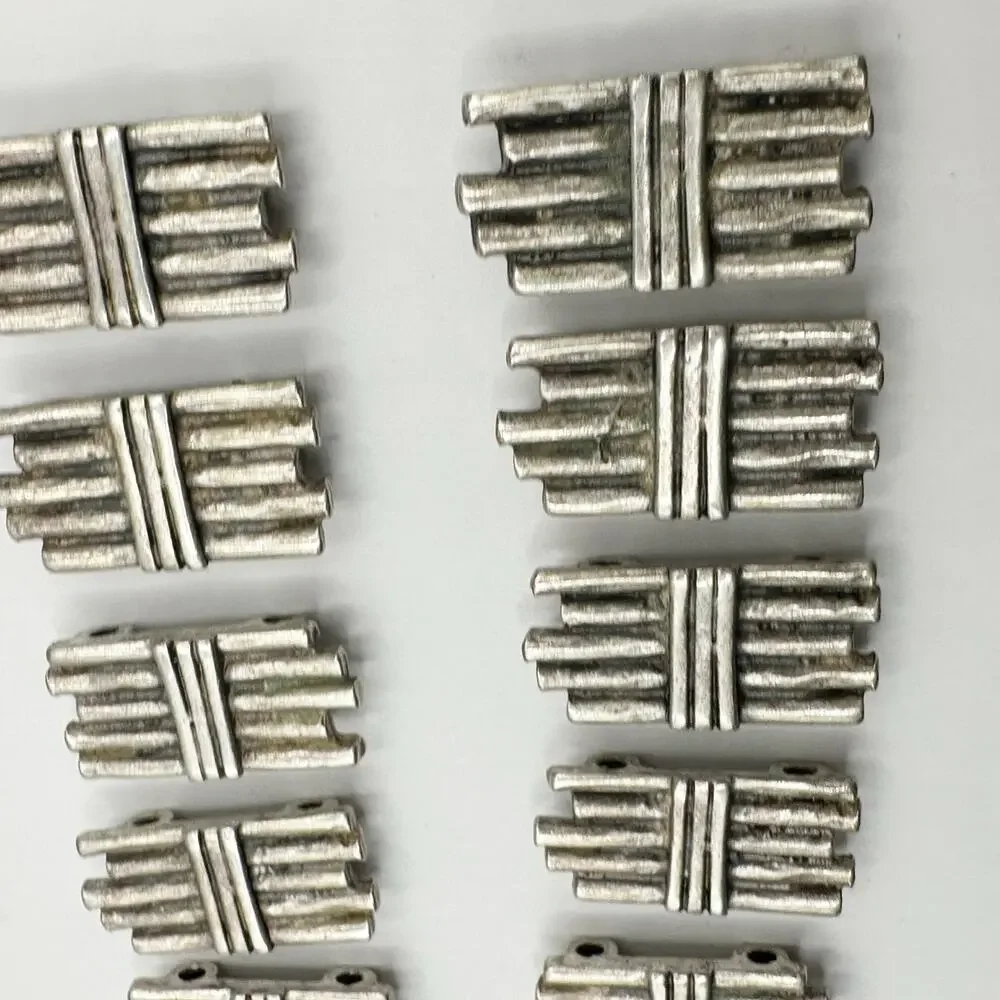 Pewter Craft Making Jewelry Pieces Bracelet Links Silver Color